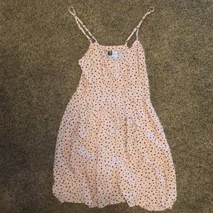 H&M pink heart princess mini dress